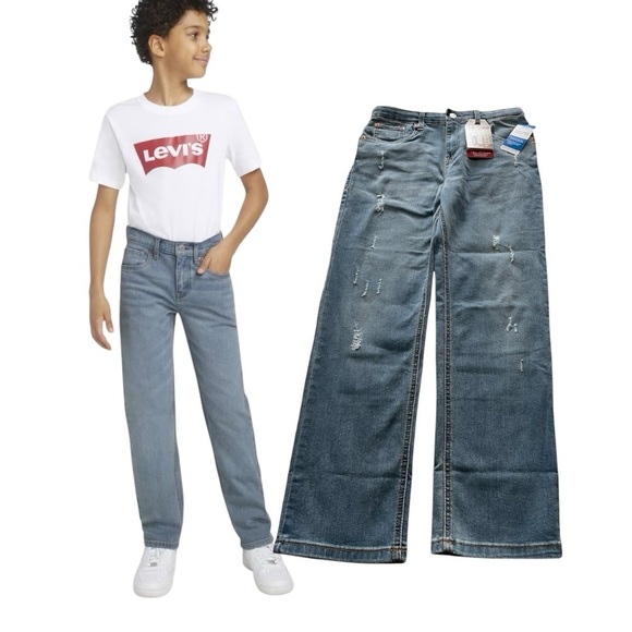 Levi's Other - Levi's Light Blue Straight Jeans 12 Husky